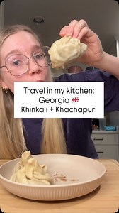 TRAVEL IN MY KITCHEN WITH ME!: Week 4 is | GEORGIA 🇬🇪 | Today I made Khinkali and Khachapuri! Both phenomenal 🤤 the dumpling process was long but WORTH IT. The meat I used was beef but you can use beef, pork or lamb or a mixture of them. The juicy soup on the inside was so delicious and I am craving them again. The Khachapuri was soooo cheesy and delicious. The combination of the cheeses was PERFECT but definitely let me know what cheeses are traditional! I found mixed recipes online. The egg
