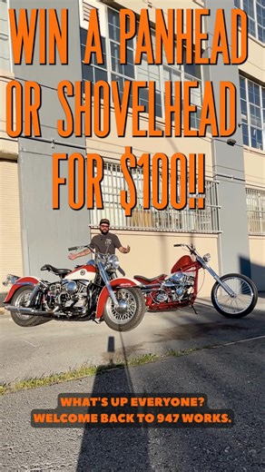 Ticket amount just dropped! New Deal!! 🎟️ 👉 2 tickets for $100 each = 3rd for $50👉 3 tickets for $100 each = 4th FREETwo vintage Harleys — a Panhead and a Shovelhead chopper.🎟️ Enter now at https://www.instagram.com/947works/#harleygiveaway #947works #motorcyclegiveaway #panhead #ironhead #harleydavidson | 947 WORKS