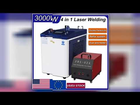 4 IN 1 Raycus Laser welder 1500W2000W3000W 380V Fiber Laser Welding Cleaning Cutting Machine Double