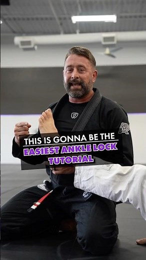 The EASIEST BJJ ANKLE LOCK tutorial! #bjj #jiujitsu #jiujitsutips #martialarts