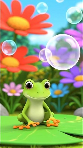 Cute Frog Playing with Bubbles | Kids Cartoon #cartoonforkids