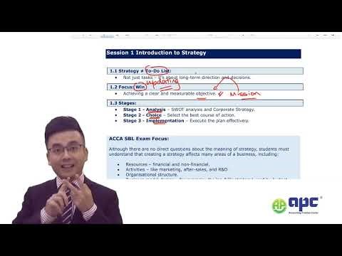 Quickly revise ACCA SBL in 2026 (Strategy, internal analysis)