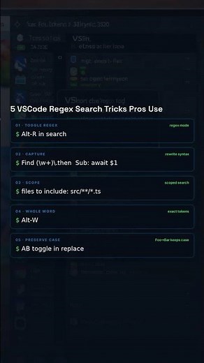 VS Code Regex Tricks Every Dev Needs 🔥