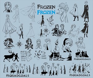 Frozen SVG Bundle: Elsa, Anna, Olaf, Princess Cricut Files (digital Download) - Etsy