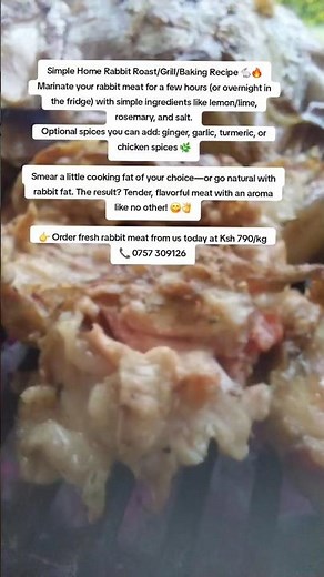 Roasted Rabbit Meat - Roast, Grill, and Baking Recipe