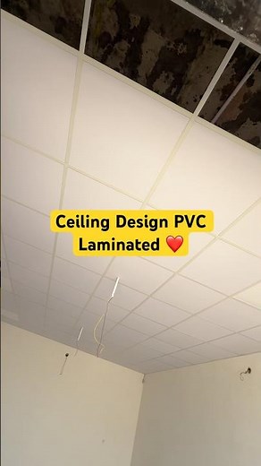 Ceiling design PVC Laminated Gypsum Tile Work || #ceilingdesign #ceilingworks #decorativeceiling