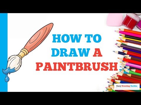 How to Draw a Paintbrush: Easy Step by Step Drawing Tutorial for Beginners