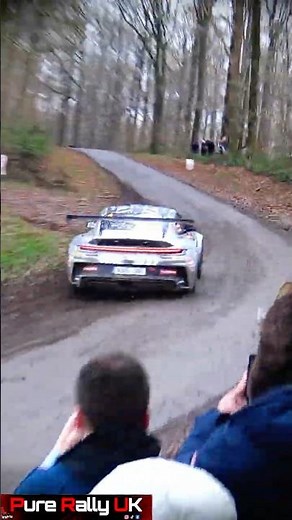 Porsche 992 RGT on the Limit — Huge Cut, Pure Noise! 🇧🇪🔥#rallycars #automobile #rally #rallying