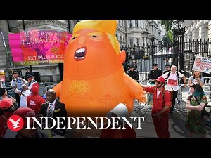 Donald Trump baby blimp inflated again to establish ‘how best to preserve it’