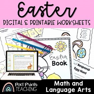 Easter Math and Literacy Worksheets