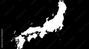 Mie - Japan, prefecture extruded. Satellite