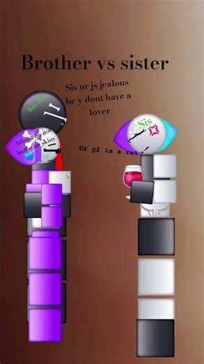 bro vs sis n sis vs bro n GF 😱😨😰