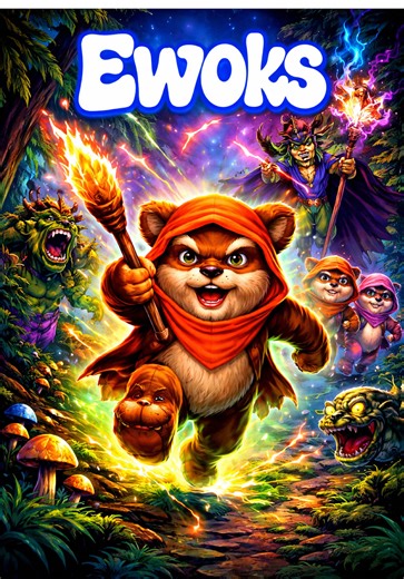 Deep within the forests of Endor, danger hides behind every tree. Ewoks follows Wicket and his tribe as they defend their home from dark magic, strange creatures, and rival forces determined to take control of their world. Armed with courage, cleverness, and unbreakable loyalty, these small heroes face threats far bigger than themselves. Blending adventure with fantasy, the series turns the Star Wars universe into a mystical woodland battleground — where witches lurk, monsters roam, and every jo