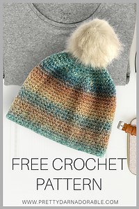 Free Crochet Beanie Pattern for Beginners with Video