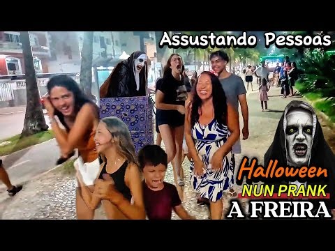 PEGADINHA HALLOWEEN - A Freira Assustando Pessoas - Nun Pranks #best_pranks