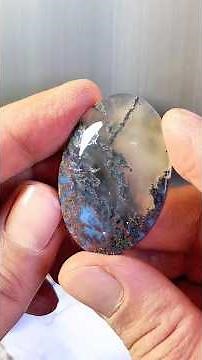 Cabochon Making Process | Moss Agate #gemstone #cabochon #preciousstones #naturalamethyst #crystals