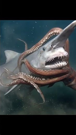 Sea animals | Octopus and shark fight!