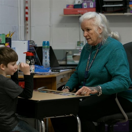 A school learned sign language to communicate with its only deaf student
