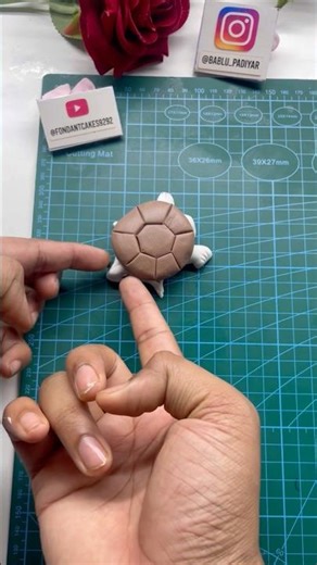 How To Make Fondant Turtle with Easy Tricks | Fondant Topper Tutorial | Diy Craft