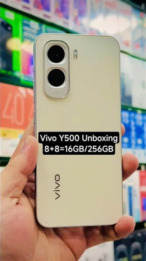 Vivo Y500 Unboxing | 8+8=16GB/256GB | 8200 mAh🔋 90W Fast Charger #kashitack #vivo #unboxing #shorts