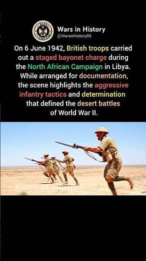 British Bayonet Charge in Libya #ww2