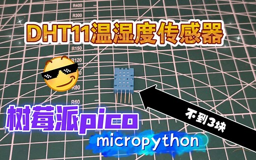 DHT11温湿度传感器-树莓派pico使用micropython编程（11）