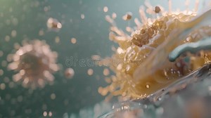 Closeup of a Natural Killer Cell Binding To an Cell before Releasing Toxic Substances Stock Video - Video of abstract, binding: 322537433