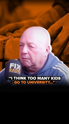 8K views · 463 reactions | "I think too many kids go to university." Bricklayer Andi Pali vents his frustration with the university system and explains why he feels it is impacting the next generation of tradespeople. #Construction #Bricklaying #Builder | Fix Radio | Facebook
