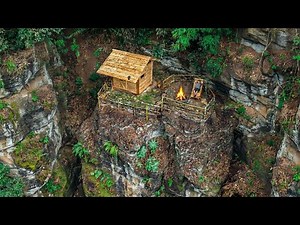 I Spent 30 Days Building an Impregnable Cliff Fortress \ From Start to Finish