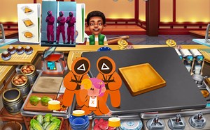 全新鱿鱼游戏椪糖! 【烹饪发烧友/Cooking Fever】 山地-韩国餐厅 第40关