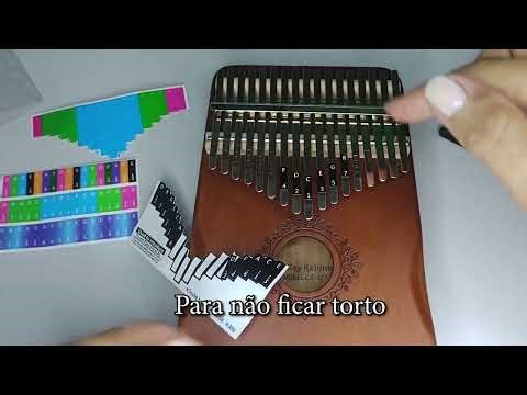 Como colocar Adesivos na kalimba