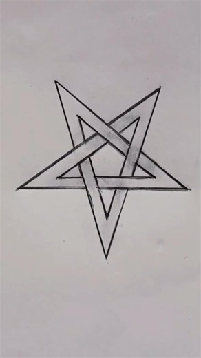 How to draw a perfect star ⭐ #art #shorts
