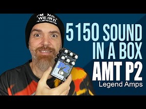 AMT P2 Guitar PREAMP Pedal REVIEW. The Classic Peavey 5150 Sound in a Box. Subs EN/PT. #review