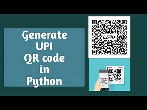 UPI QR Code Generation in Python 3 lines code | UPI Payment QR Code Generation | Python Tutorials