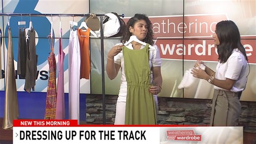 Weathering Your Wardrobe with Taissha G. LaReau!!! Just some tips for heading to the track in the coming weeks - don't forget plain, white sneakers! They match literally everything! Big fan of a summer hat rather than a fascinator, much more practical. We have many ideas for upcoming segments including how middle aged women can stay stylish and trendy, fall fashion for men (and of course women), athleisure dressing - but would love to hear what you as our viewers would like to see! Next segment 