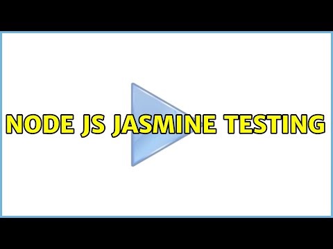 node js jasmine testing