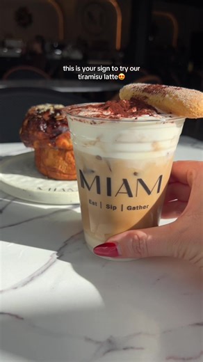 Indulge in a Tiramisu Latte Date at Miami Cafe