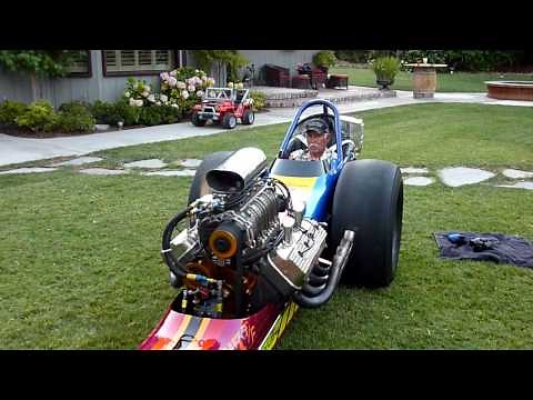 Iron Horse Top Fuel Dragster (c1971) Firing Up.MOV