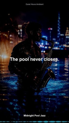 Midnight Pool Jazz 🌙 The pool never closes. #Shorts