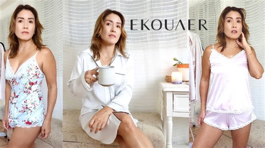 Ekouaer Loungewear & Sleepwear Try-On Haul