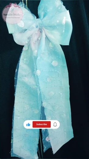 DIY Sky Blue Bow Tutorial | Perfect for Gifts, Crafts & Hair Accessories‪@YumanArt2168‬