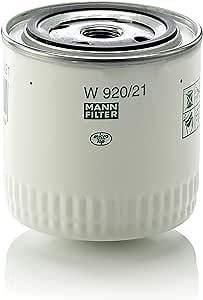 Mann Filter W 920/21 Spin-On Oil Filter Replacement Compatible With 2023 Volvo VNL, MG MGB (1971-1980), Various Mercruiser Marine, Fiat (1981-1983) & More