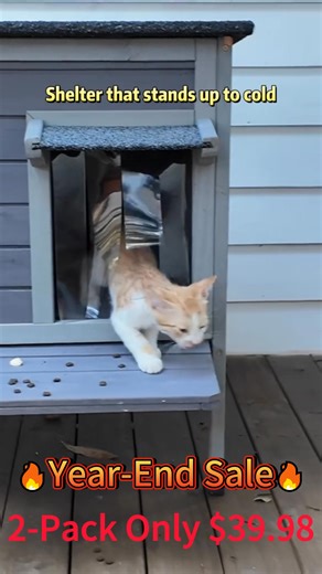 🐾 Worried About Your Outdoor Cats This Winter? ❄️ Keep them safe, warm, and cozy with the Indestructible Heated Cat House — built tough for the coldest nights! 🏠💛 🔥 Fully insulated & heated for maximum warmth 💧 100% waterproof to handle snow and rain 🚪 Safe escape door for extra security 🐱 Perfect for feral cats, barn cats, or kittens Because every cat deserves a warm home — even outdoors. 🐾💞 🛒 Get yours today and give them the comfort they deserve! #OutdoorCatShelter #HeatedCatHouse #
