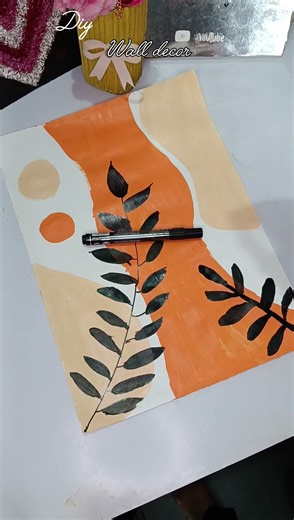 diy wall decor paintings boho art #diy #walldecor #painting #bohoart #shorts #trending #shortsfeed