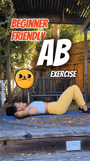 Use This Abs Exercise if you're just starting out - Basic Crunch Ab #workout #fitness #core