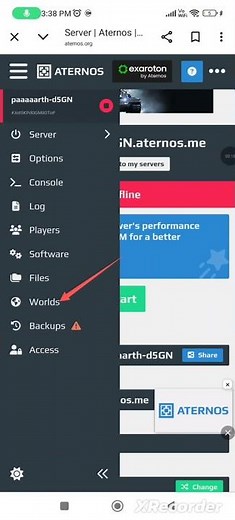 how to get hardcore mode in aternos server#aternos #minecraft #phonk #viralvideo