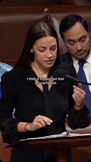 Alexandria Ocasio-Cortez Source on Instagram: "Follow for more of Alexandria Ocasio-Cortez! 💜 - - - #aoc #alexandriaocasiocortez #reels #videos #politics #explorepage #explore"