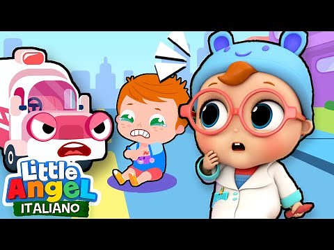 La Squadra Di Soccorso 🔴👁‍🗨 Cartoni Animati & Canzoni Bambini | Little Angel Italiano