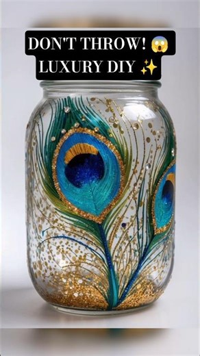 Don’t Throw Away Empty Glass Jars! 😱 Luxury Home Decor DIY ✨ #bestoutofwaste#crafttimewithmanisha