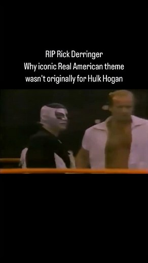 This song was originally the US Express’ theme in 1985! Hear those rare shrieks and screams from female fans for Mike Rotunda - the future Captain Mike and IRS! Rick Derringer co-wrote Real American for The Wrestling Album, released that year When Rotunda and Barry Windham quit the WWF, the song was given to Hulk Hogan, replacing Eye of the Tiger - and the rest is history, Brother! 📺YouTube/Edgar Figaro | On This Day in WWE